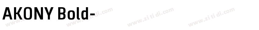 AKONY Bold字体转换